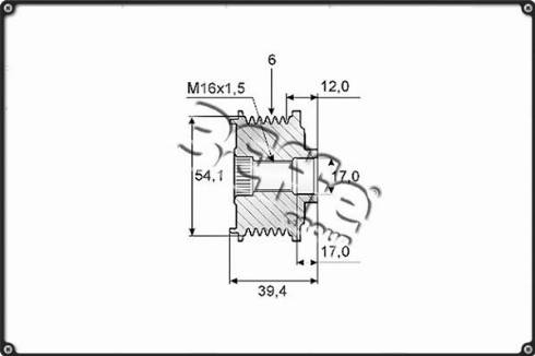 3Effe Group F0014G - Шкив генератора, муфта autodnr.net