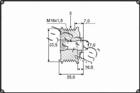 3Effe Group F0029G - Шкив генератора, муфта autodnr.net