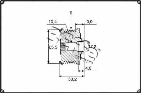 3Effe Group F0172G - Шкив генератора, муфта autodnr.net