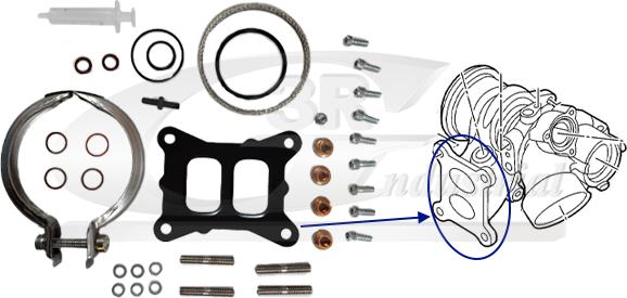 3RG 19731 - Монтажний комплект, компресор autocars.com.ua