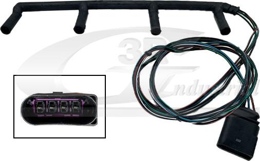 3RG 30708 - Ремонтний комплект кабелю, свічка розжарювання autocars.com.ua