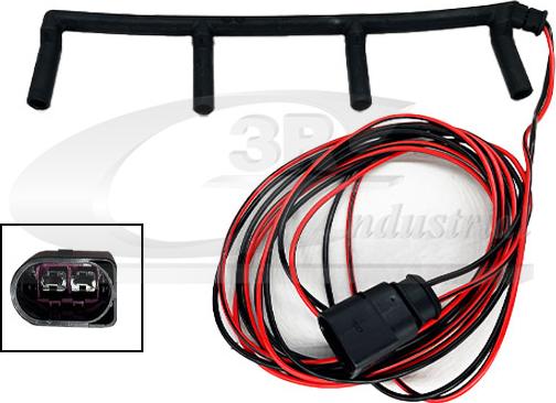 3RG 30712 - Ремонтний комплект кабелю, свічка розжарювання autocars.com.ua