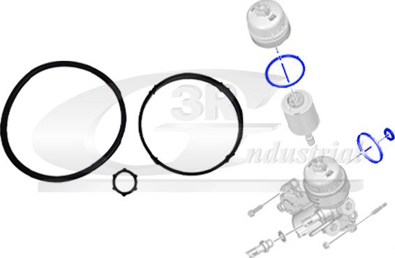 3RG 36208 - Прокладка, масляний фільтр autocars.com.ua