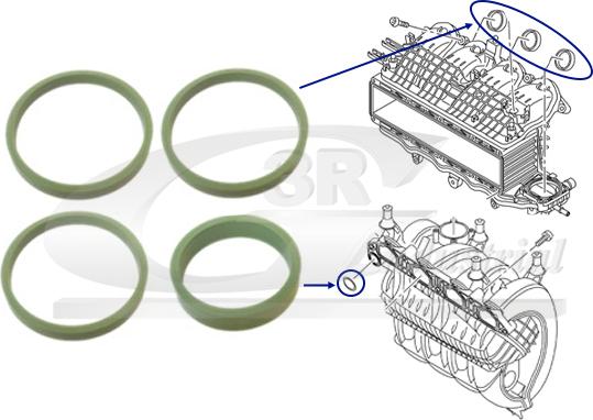 3RG 36711 - Комплект прокладок, впускний колектор autocars.com.ua