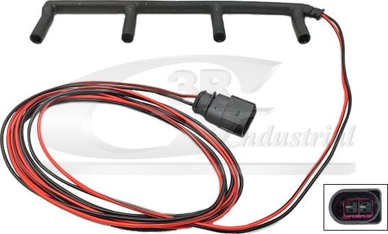 3RG 37700 - Ремонтний комплект кабелю, свічка розжарювання autocars.com.ua