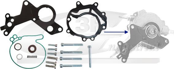 3RG 74709 - Ремкомплект, вакуумний насос (гальмівна установка) autocars.com.ua