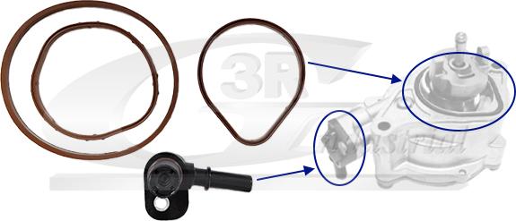 3RG 74801 - Ремкомплект, вакуумний насос (гальмівна установка) autocars.com.ua