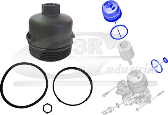 3RG 98207 - Кришка, корпус масляного фільтра autocars.com.ua