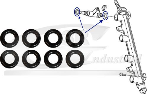 3RG 99714 - Комплект кілець ущільнювачів, клапанна форсунка autocars.com.ua