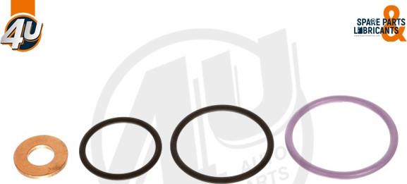 4U 12329SC - Комплект прокладок, форсунка autocars.com.ua