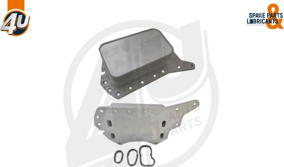 4U 14317MR - Масляний радіатор, рухове масло autocars.com.ua