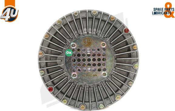 4U 15322MN - Зчеплення, вентилятор радіатора autocars.com.ua