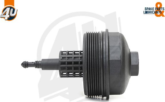 4U 16490BW - Кришка, корпус масляного фільтра autocars.com.ua