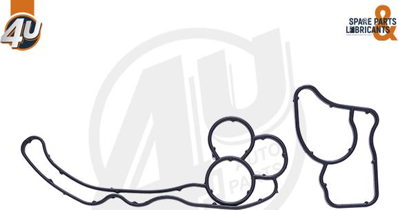 4U 16607BW - Комплект прокладок, масляний радіатор autocars.com.ua