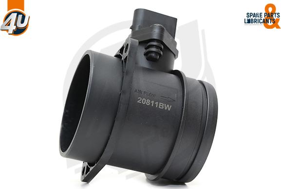 4U 20811BW - Датчик потоку, маси повітря autocars.com.ua