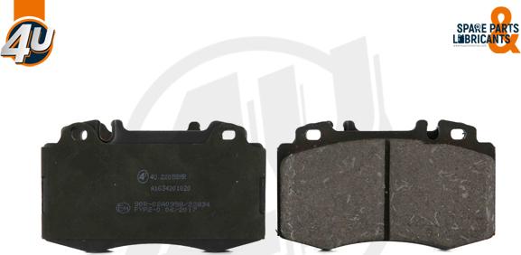 4U 22058MR - Гальмівні колодки, дискові гальма autocars.com.ua