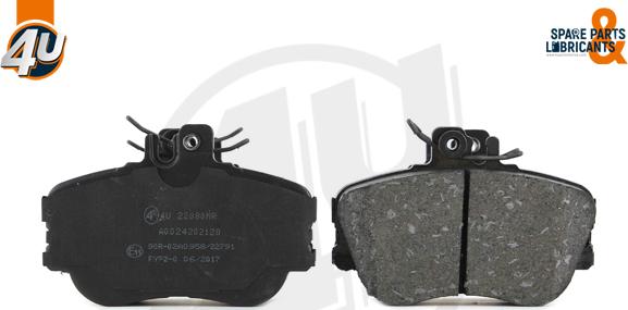 4U 22080MR - Гальмівні колодки, дискові гальма autocars.com.ua