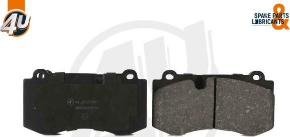 4U 22102MR - Гальмівні колодки, дискові гальма autocars.com.ua