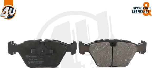 4U 22225BW - Гальмівні колодки, дискові гальма autocars.com.ua