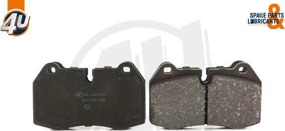 4U 22230BW - Гальмівні колодки, дискові гальма autocars.com.ua