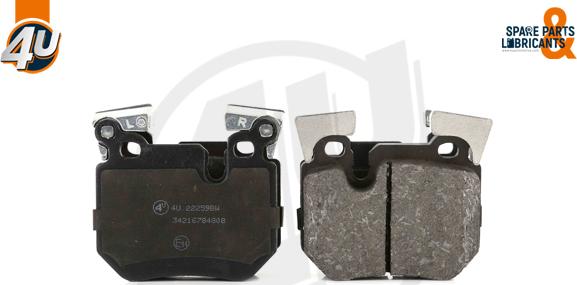 4U 22259BW - Гальмівні колодки, дискові гальма autocars.com.ua