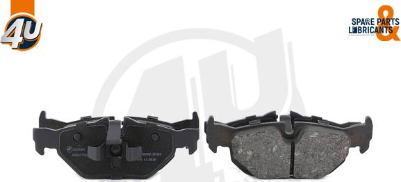 4U 22260BW - Гальмівні колодки, дискові гальма autocars.com.ua