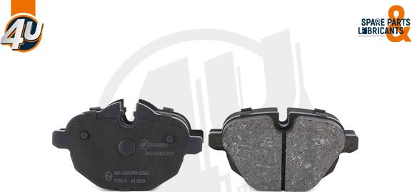 4U 22268BW - Гальмівні колодки, дискові гальма autocars.com.ua