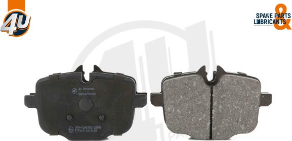 4U 22269BW - Гальмівні колодки, дискові гальма autocars.com.ua