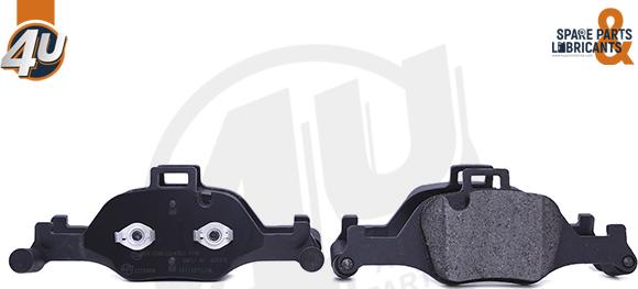 4U 22280BW - Гальмівні колодки, дискові гальма autocars.com.ua