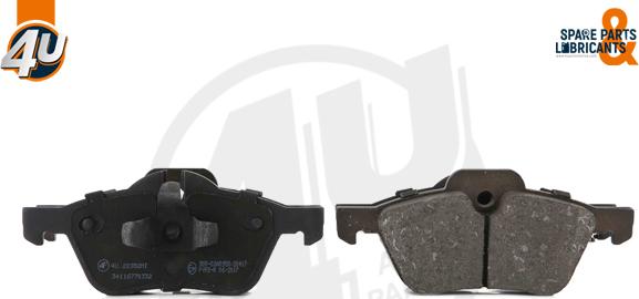 4U 22352MI - Гальмівні колодки, дискові гальма autocars.com.ua