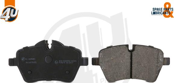 4U 22354MI - Гальмівні колодки, дискові гальма autocars.com.ua