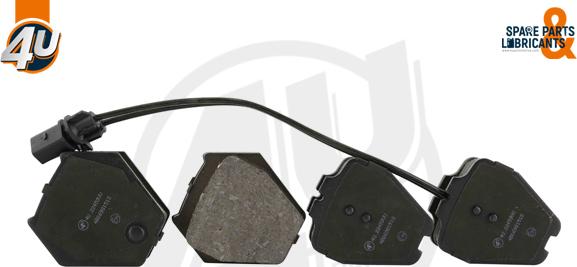 4U 22459VV - Гальмівні колодки, дискові гальма autocars.com.ua