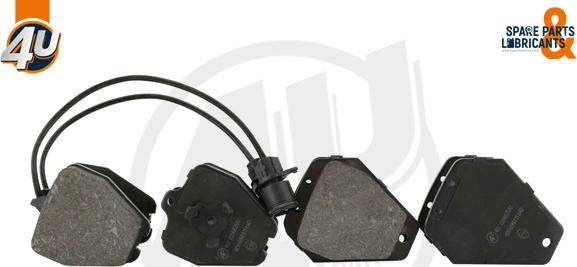4U 22463VV - Гальмівні колодки, дискові гальма autocars.com.ua