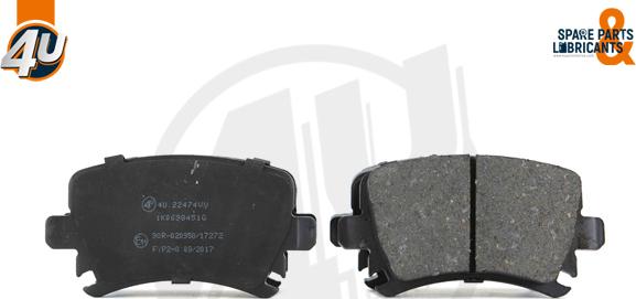 4U 22474VV - Гальмівні колодки, дискові гальма autocars.com.ua