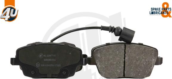 4U 22477VV - Гальмівні колодки, дискові гальма autocars.com.ua