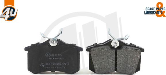 4U 22484VV - Гальмівні колодки, дискові гальма autocars.com.ua