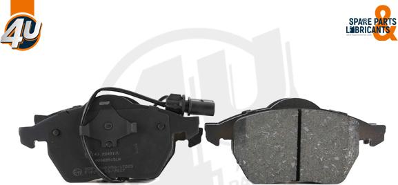 4U 22491VV - Гальмівні колодки, дискові гальма autocars.com.ua