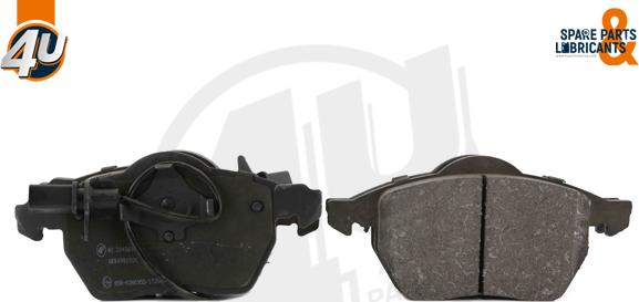 4U 22492VV - Гальмівні колодки, дискові гальма autocars.com.ua