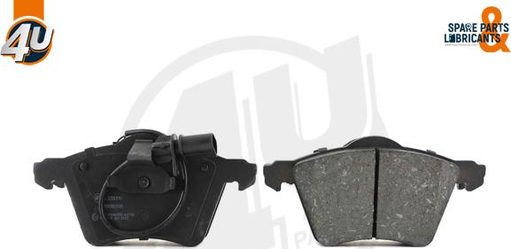 4U 22503VV - Гальмівні колодки, дискові гальма autocars.com.ua