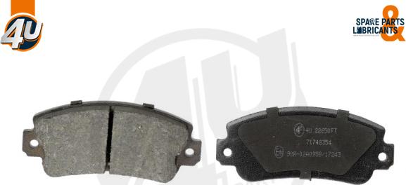 4U 22650FT - Гальмівні колодки, дискові гальма autocars.com.ua