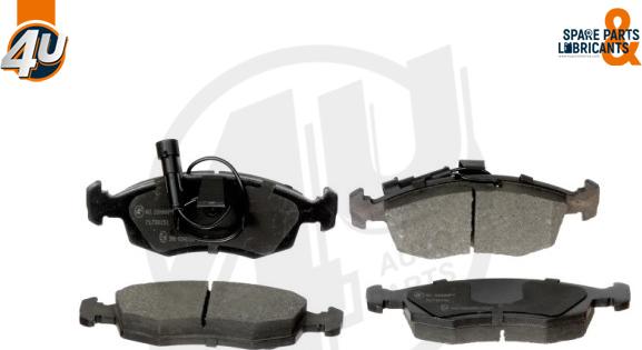 4U 22666FT - Гальмівні колодки, дискові гальма autocars.com.ua