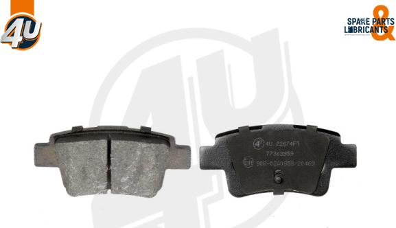 4U 22674FT - Гальмівні колодки, дискові гальма autocars.com.ua