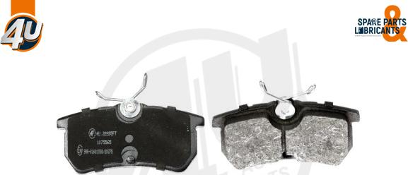 4U 22695FR - Гальмівні колодки, дискові гальма autocars.com.ua