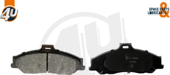 4U 22698FR - Гальмівні колодки, дискові гальма autocars.com.ua