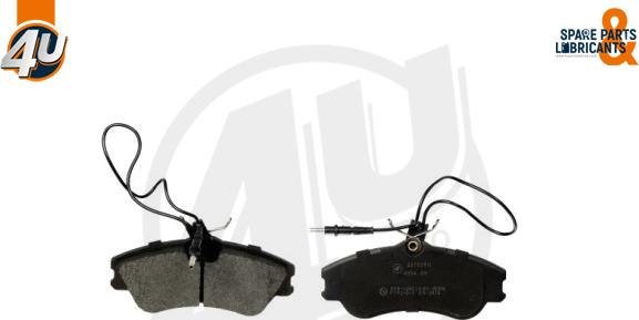 4U 22757PU - Гальмівні колодки, дискові гальма autocars.com.ua