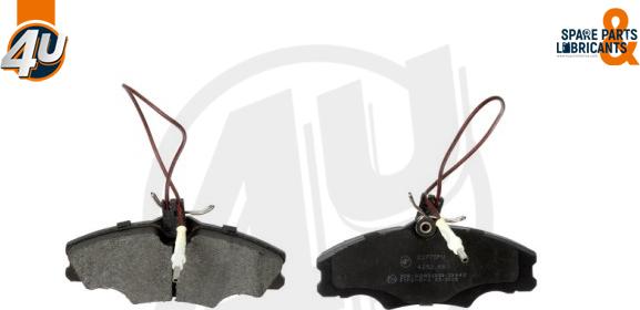 4U 22775PU - Гальмівні колодки, дискові гальма autocars.com.ua