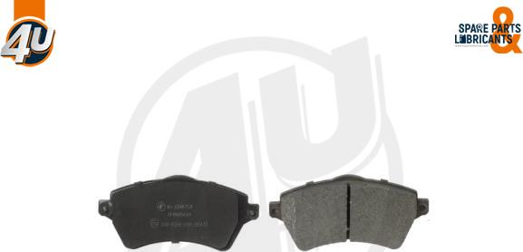 4U 22780PU - Гальмівні колодки, дискові гальма autocars.com.ua