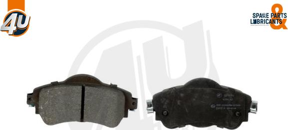 4U 22797PU - Гальмівні колодки, дискові гальма autocars.com.ua