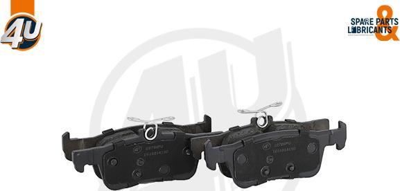 4U 22803PU - Гальмівні колодки, дискові гальма autocars.com.ua