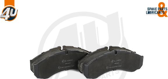 4U 22905IV - Гальмівні колодки, дискові гальма autocars.com.ua